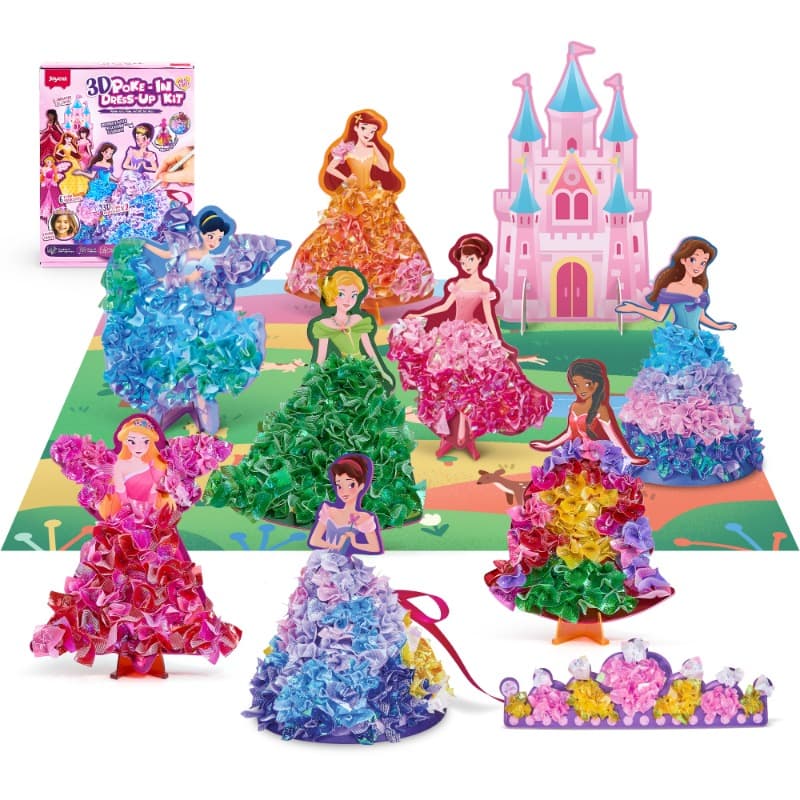 Joycat Poke In Princess Dress Up Craft Kit Diy Fabric Art Toy for Girls thumbnail 2