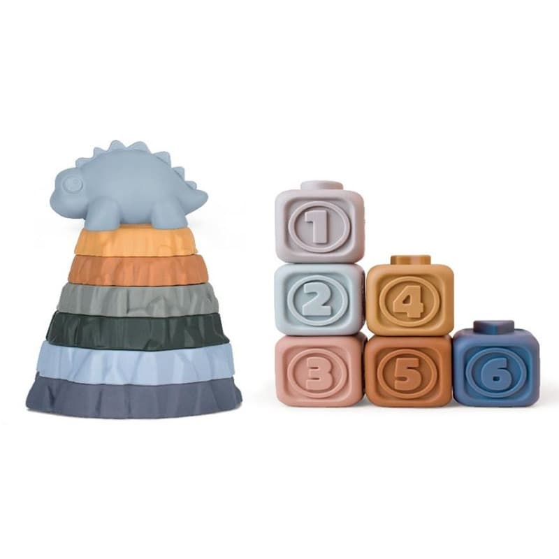 Konig Kids Stegosaurus Volcano Jenga