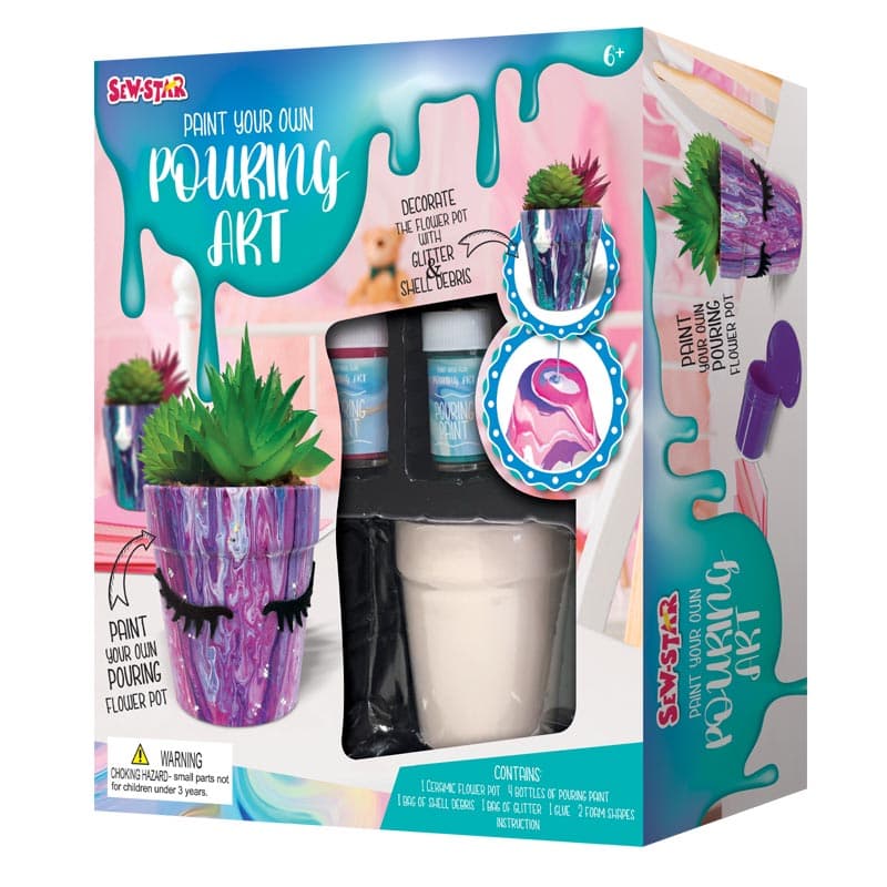 Sew Star Paint Your Own Pouring Art Garden