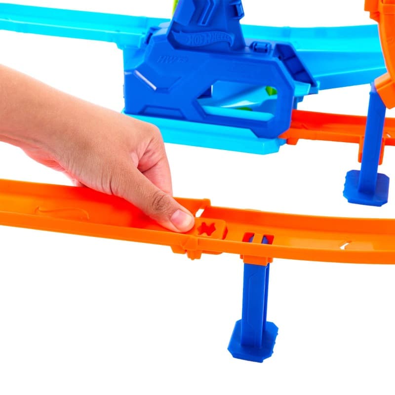Hot Wheels Toy Car Track Stunt Tracks Rapid Cyclone Playset 1:64 Scale thumbnail 4