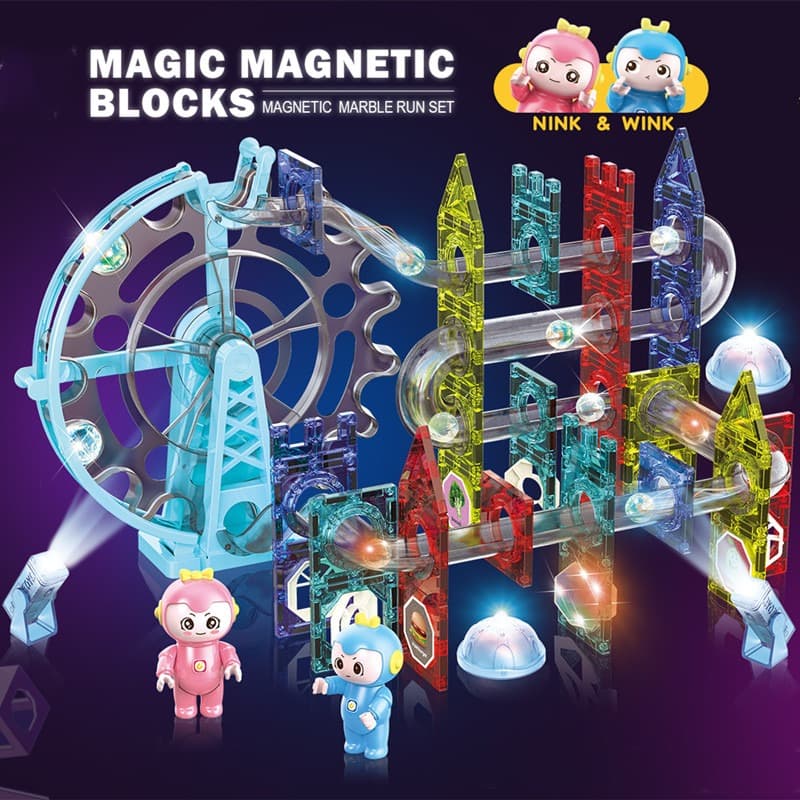 Dige Magnetic Marble Run Set 120pcs thumbnail 2