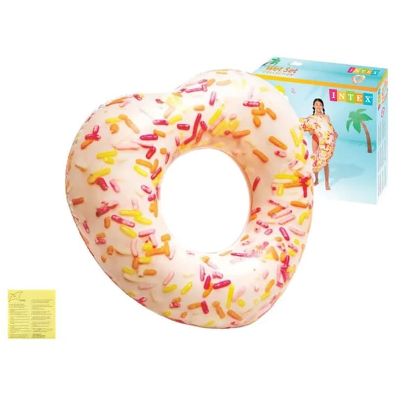 Intex Sprinkle Donut Heart Inflatable Floating Tube thumbnail 4