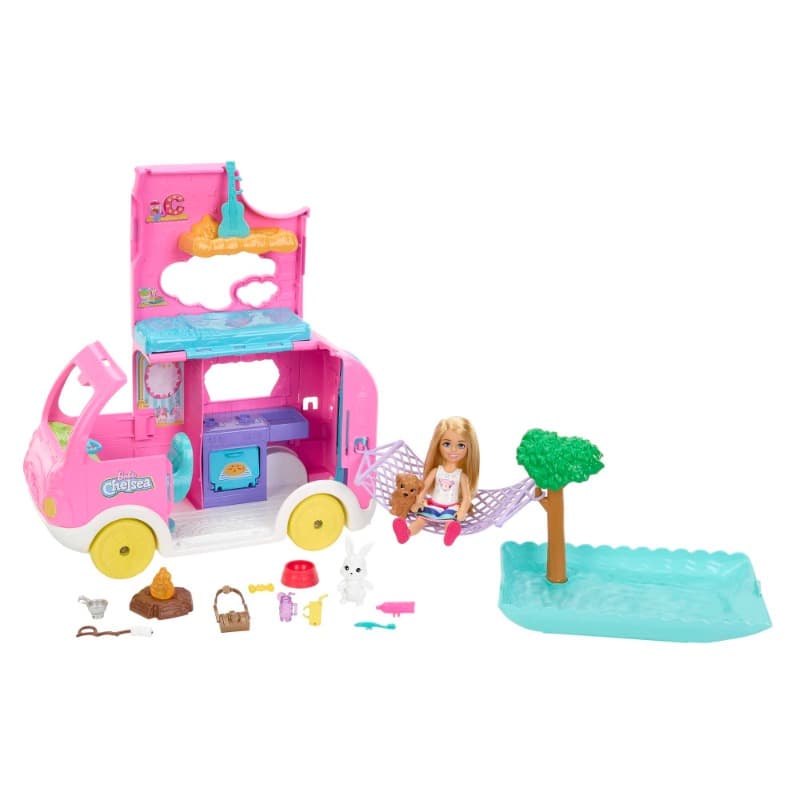 Barbie Camper, Chelsea 2-in-1 Playset with Small Doll thumbnail 2