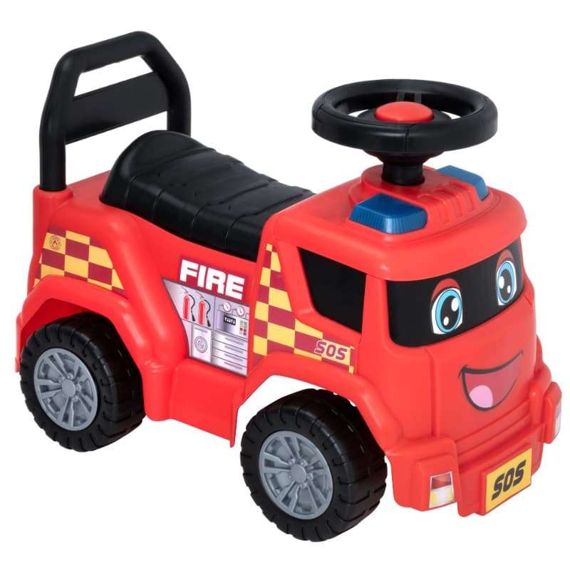 Evo My First Foot Happy Fire Truck Ride-On Car thumbnail 3