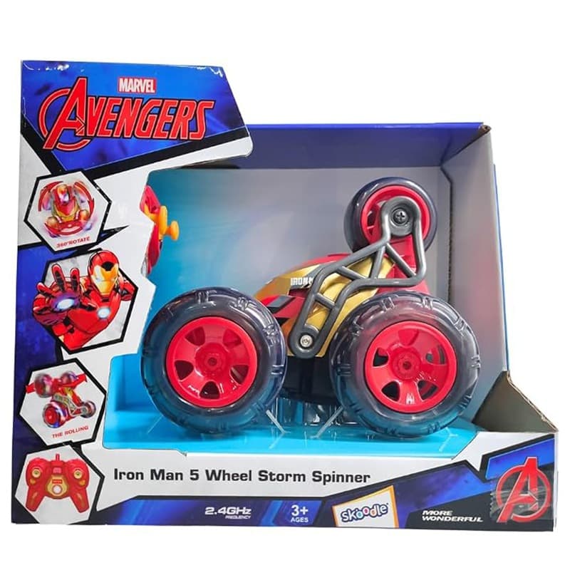 Marvel Iron Man RC Stunt Cruiser 5 Wheel Storm Spinner thumbnail 2
