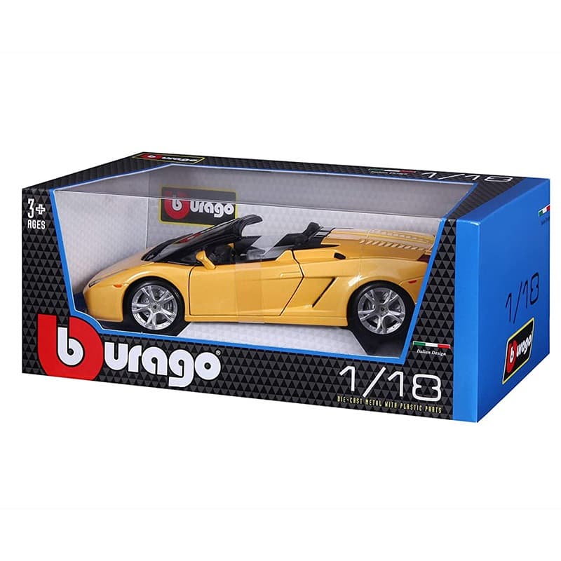 Bburago Lamborghini Gallardo Spyder Car - Yellow