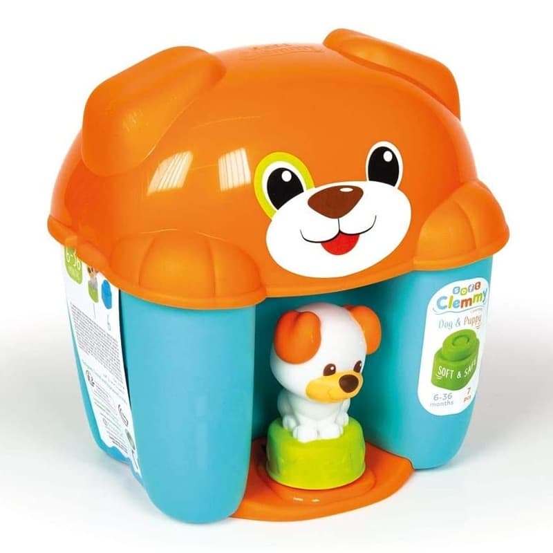 Clementoni Soft Clemmy Dog And Puppy Bucket