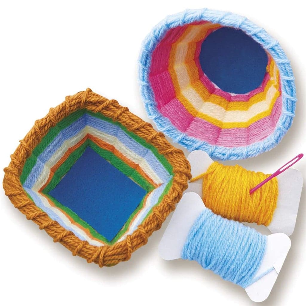 4M Kidz Maker Yarn Basket Weaving Art thumbnail 3