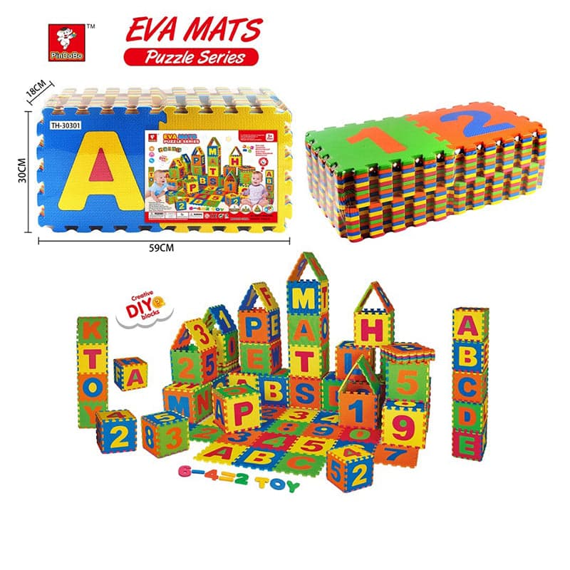 Eva Mats English Letters And Numbers Floor Mat Puzzle 36Pcs