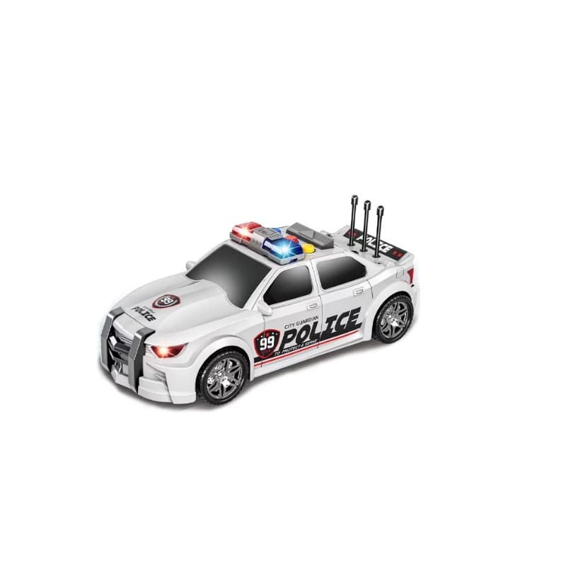 Police Interia Car For Kids - White thumbnail 2