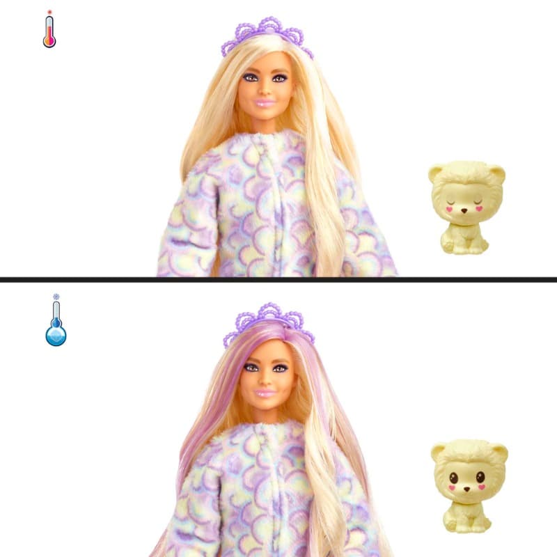 Barbie Cutie Reveal Barbie Cozy Cute Tees Series - Lion thumbnail 3