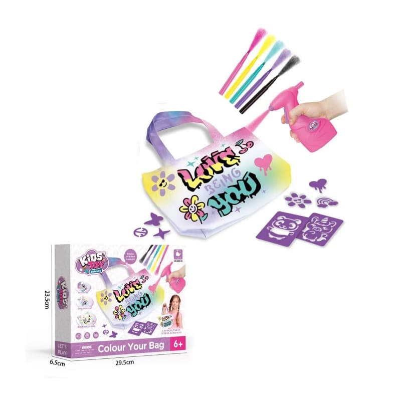 Tc Toys Diy Spray Bag Designed Stylish Pretend Handbag