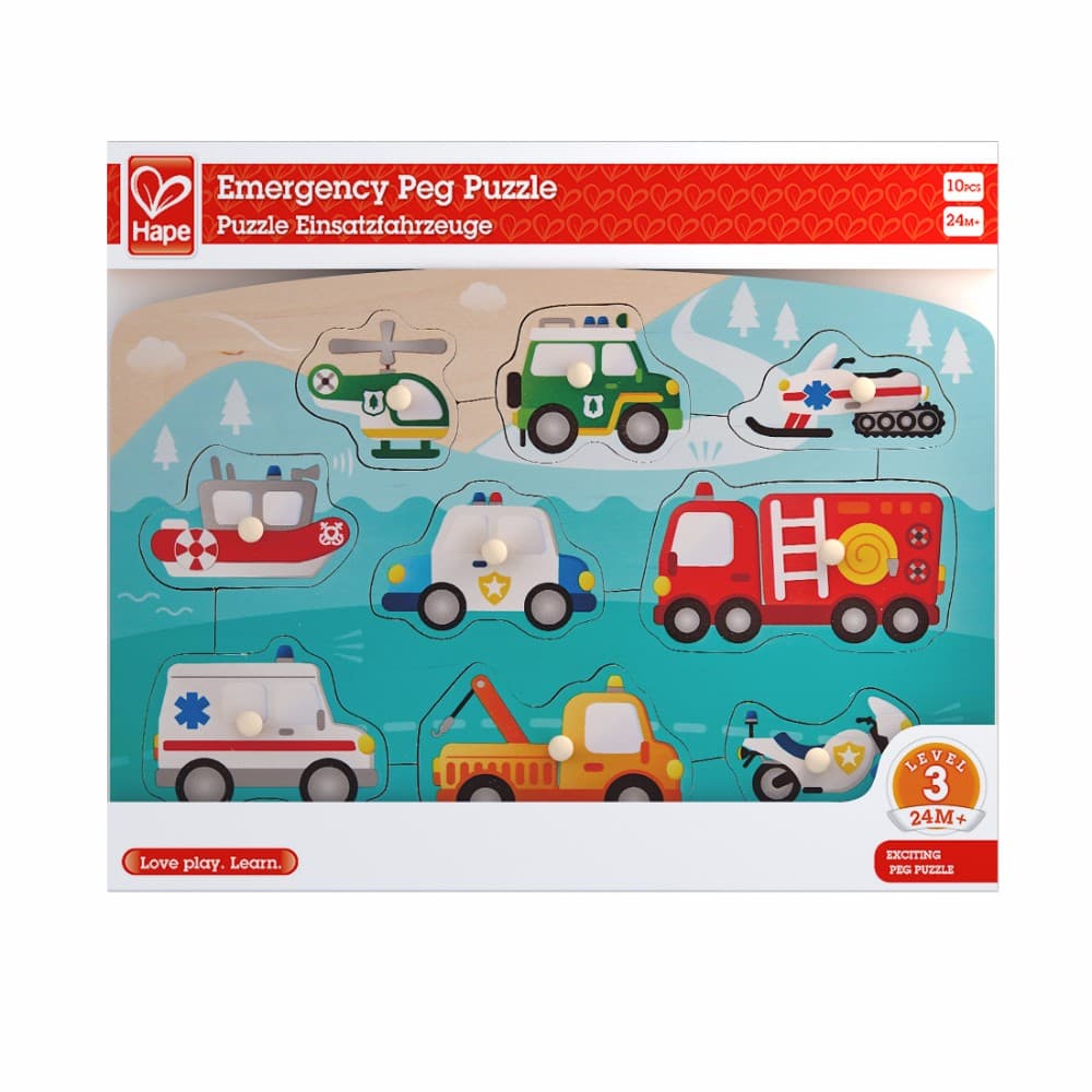 Hape Emergency Peg Puzzle thumbnail 3