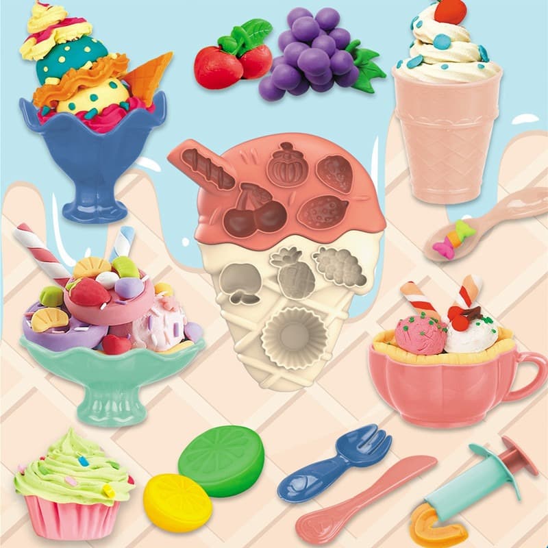 Magic Dough Ice Cream Series 22 Pcs thumbnail 2