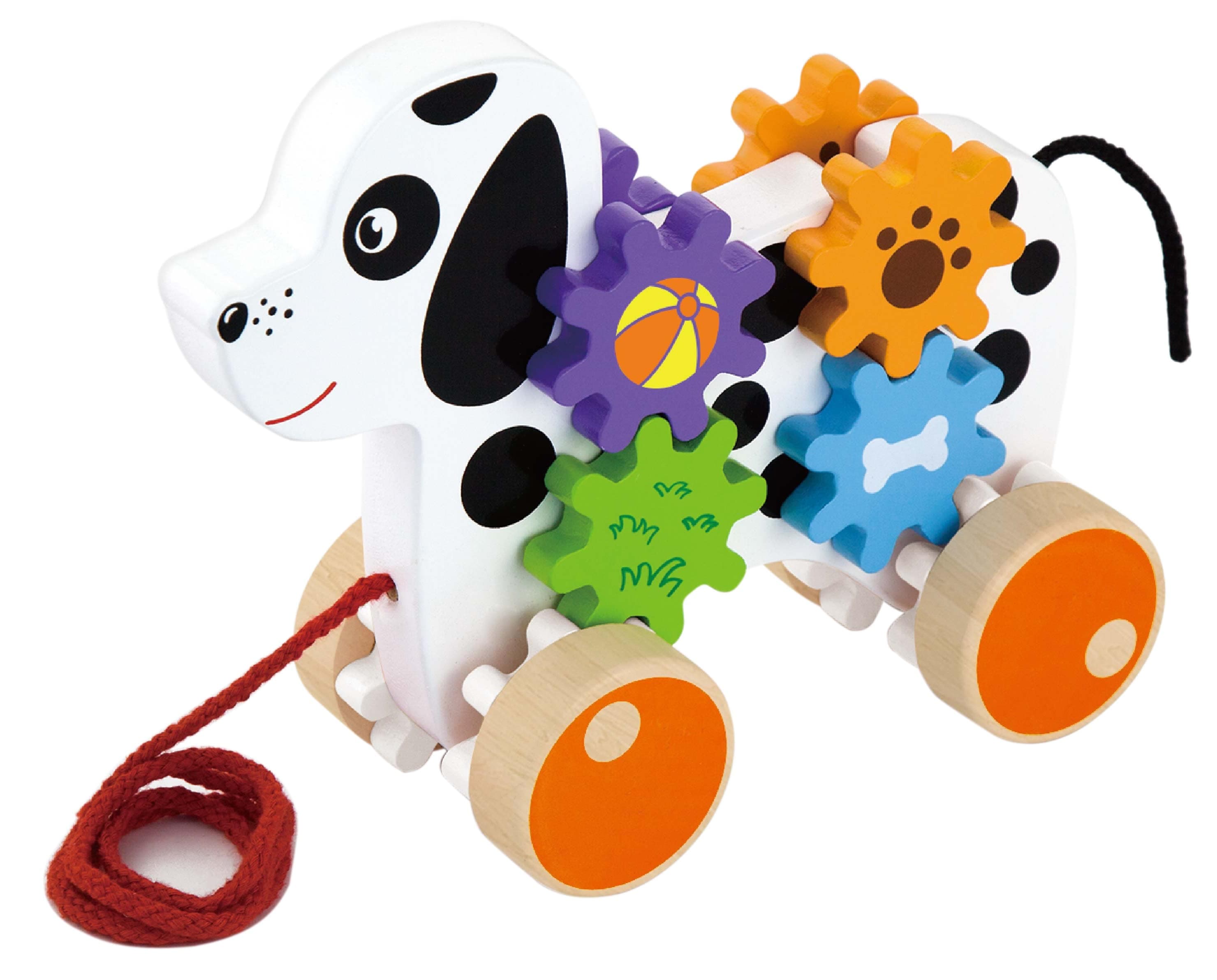 VIGA Pull Along Dog With Gears thumbnail 3