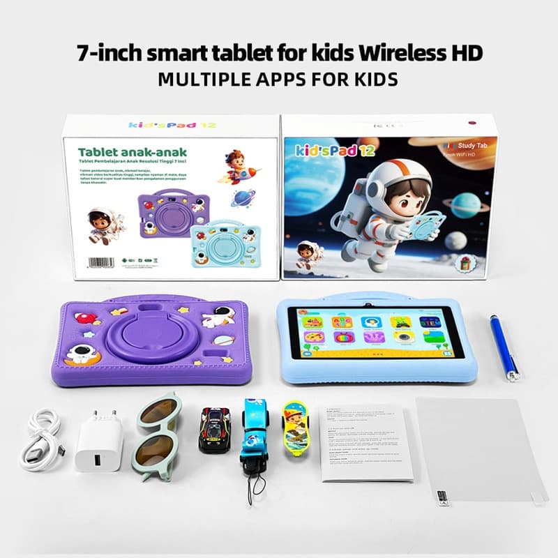 Kids Tablet 6.95 inches 4+128GB Purple thumbnail 2