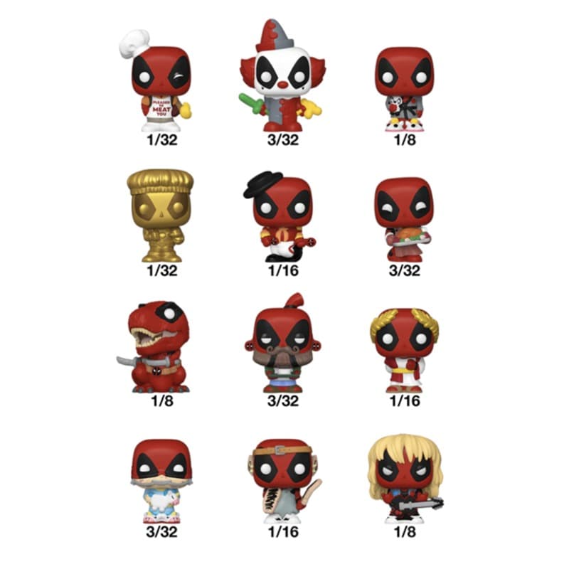 Funko Bitty Pop Marvel Deadpool Singles thumbnail 2
