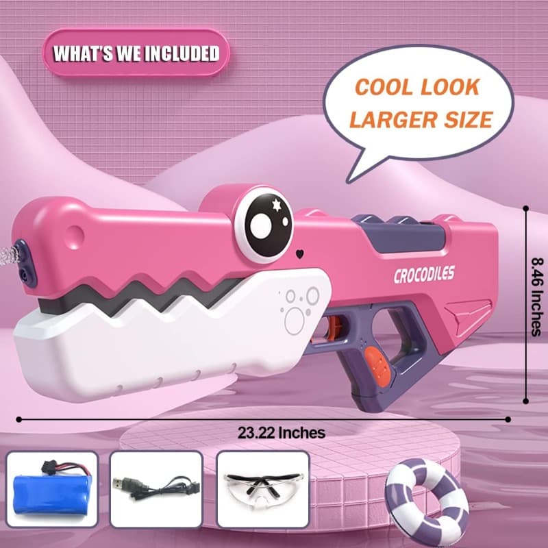 Electric Water Gun Large Size - Pink thumbnail 3