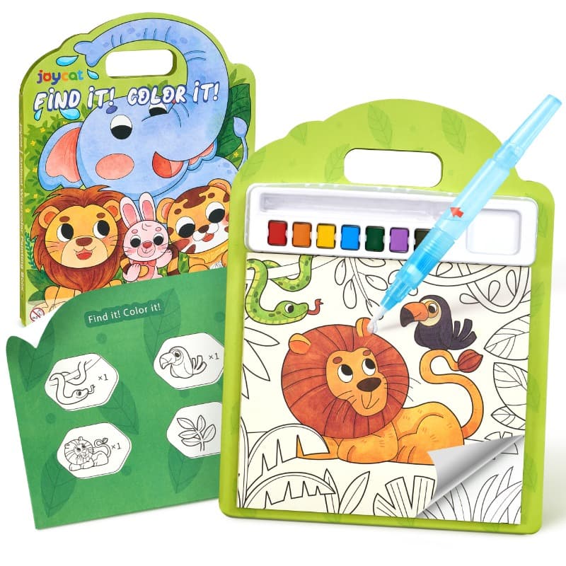 Joycat Animal Theme Watercolor Painting Set Art Craft Toy for Kids