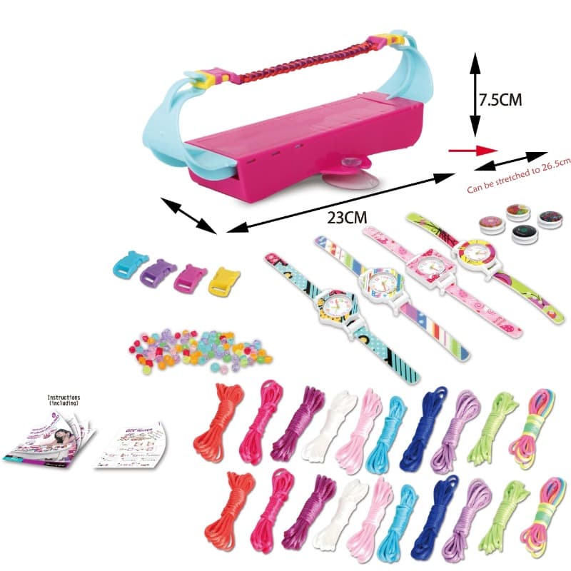 Girls Fashion Bracelet Making Kit 3 In 1 - 90 Pcs thumbnail 2