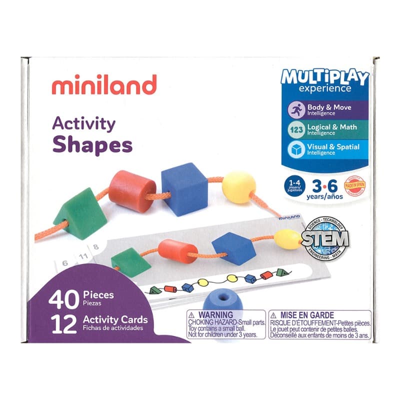 Miniland Activity Shapes - 40 Pcs thumbnail 3