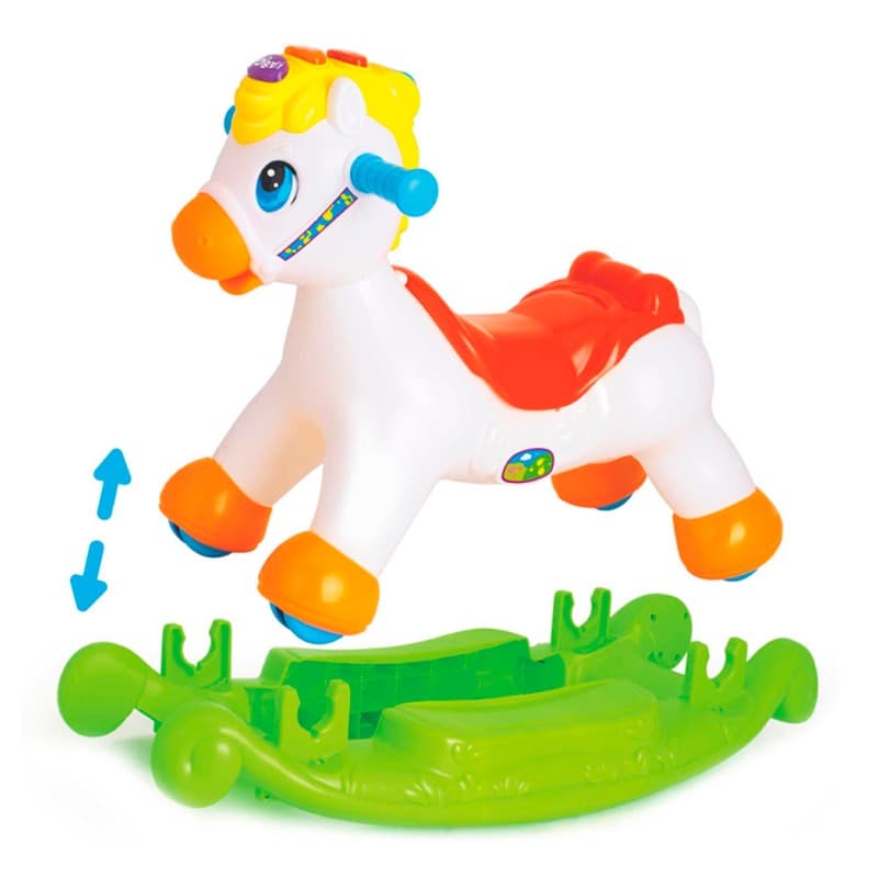Hola 2 In 1 Rocking And Riding Pony - White thumbnail 4