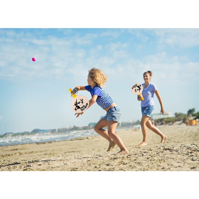 Blue Sport 4 Game Beach Tennis Racket 3 In 1 Set thumbnail 2