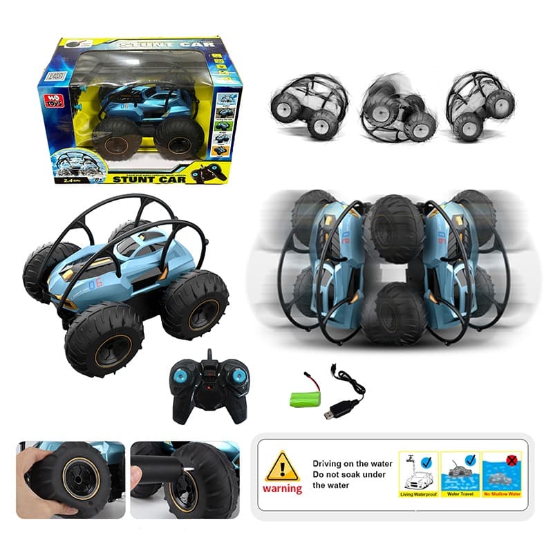 R/C Amphibious Stunt Car - Blue thumbnail 5