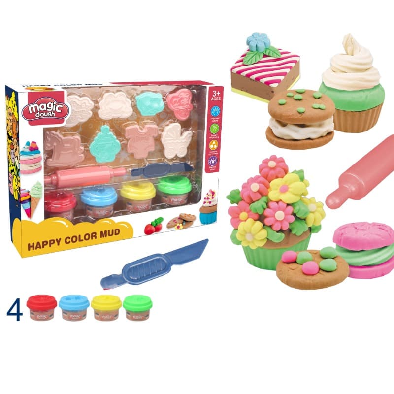 Magic Dough Happy Colored Mud