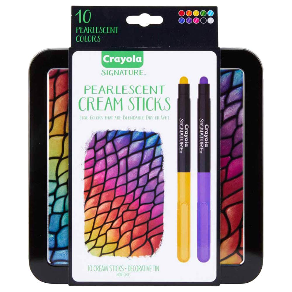 Crayola Signature Pearlescent Cream Sticks 10Ct