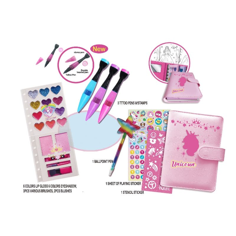 Tokidas Multi function Journal with D.I.Y Makeup & Tatoo Art Suite thumbnail 2
