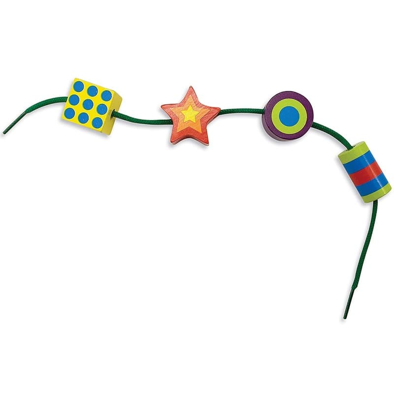 Melissa And Doug Deluxe Wooden Lacing Beads Educational Activity Toy thumbnail 4