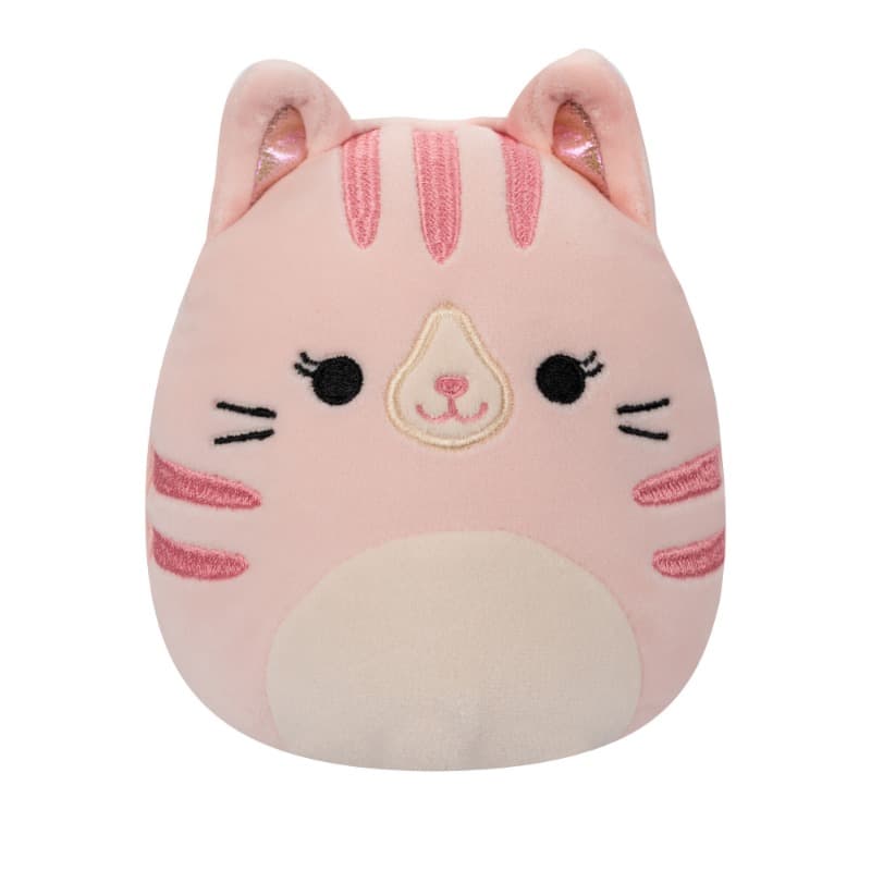 Squishmallows - Little Plush 5" - Pink Tabby Cat Rainbow
