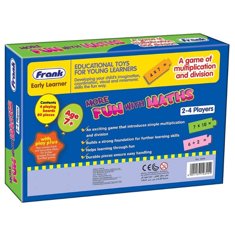 Frank Puzzles More Fun With Maths Game - 80pcs thumbnail 3