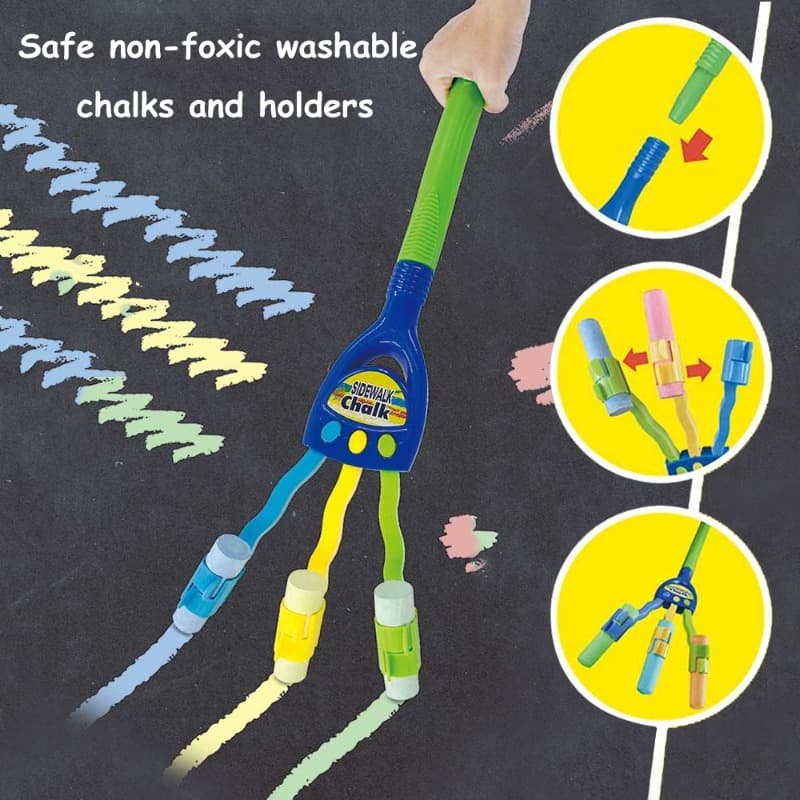 Colorful Graffiti Chalk Doodle Set - 17 Pcs thumbnail 5