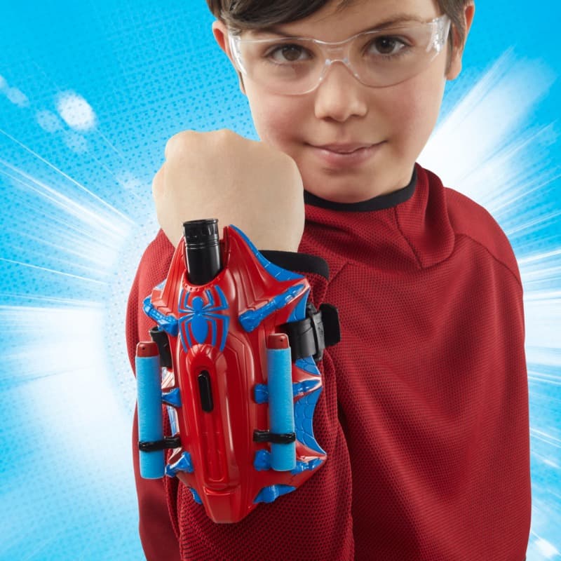 Nerf Marvel Spider-Man Thread Tash Blaster Gun with 3 Darts thumbnail 4