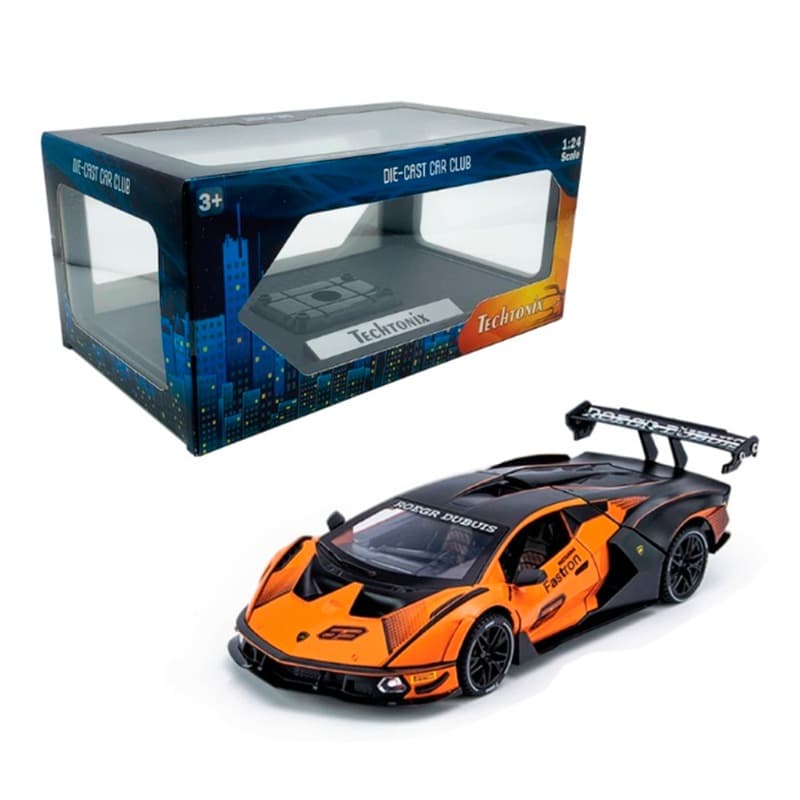 Funsterz Lamborghini Scv12 4 Doors Pull Back Car - Orange