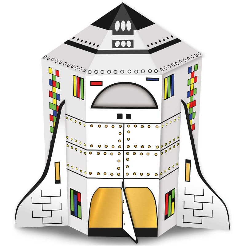Paint Your Own Giant 3D Space Moon Rocket thumbnail 2