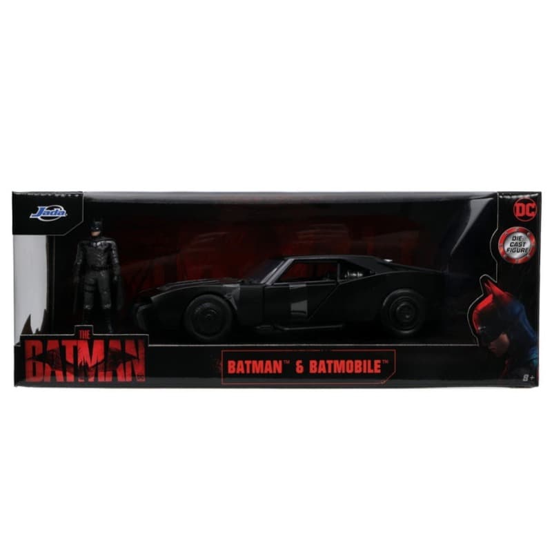 Jada The Batman Action Figure with Batmobile 1 24