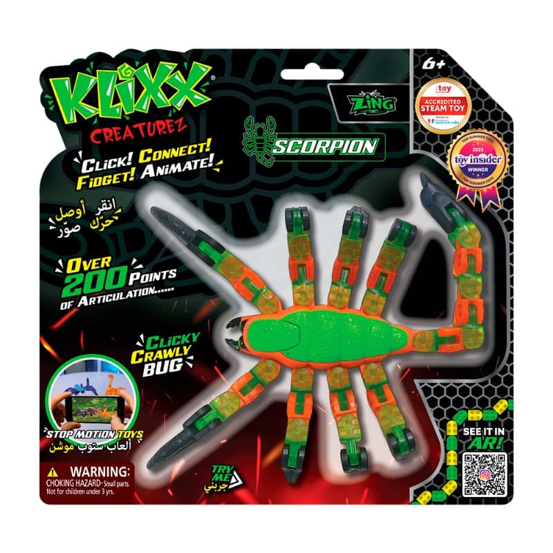 Klixx Creaturez Scorpions Fidget Toy Assorted