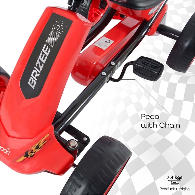 Moon Brizee Go-Kart Pedal Bike - Red thumbnail 5