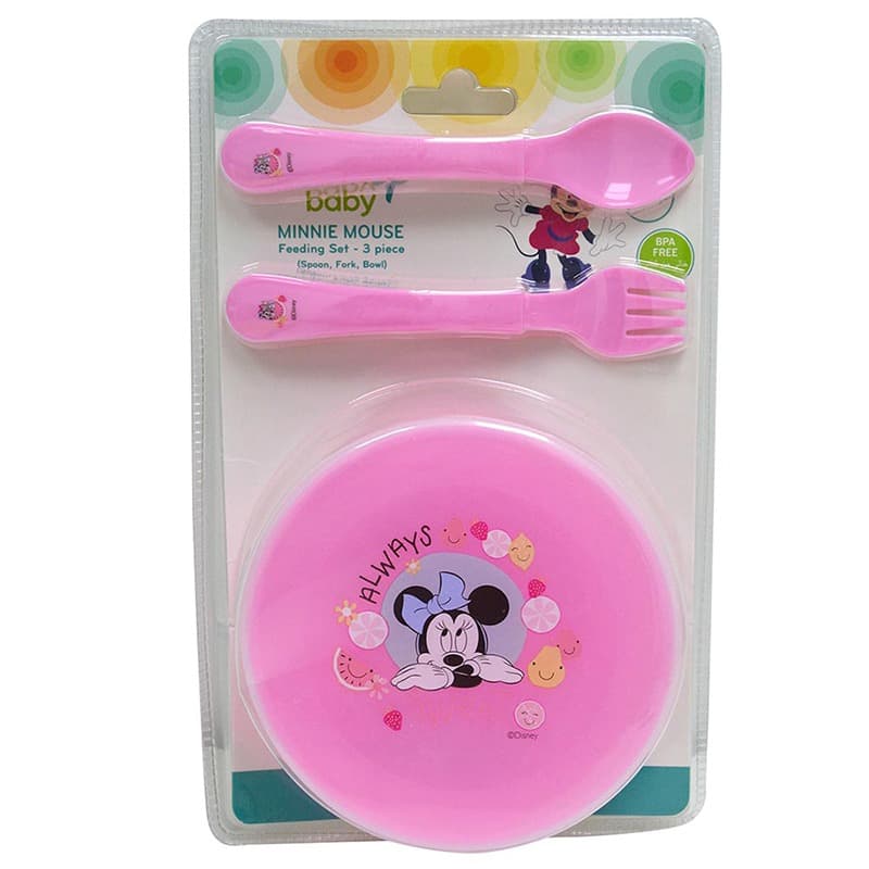 Disney Minnie Mouse Feeding Set - 3 Pcs