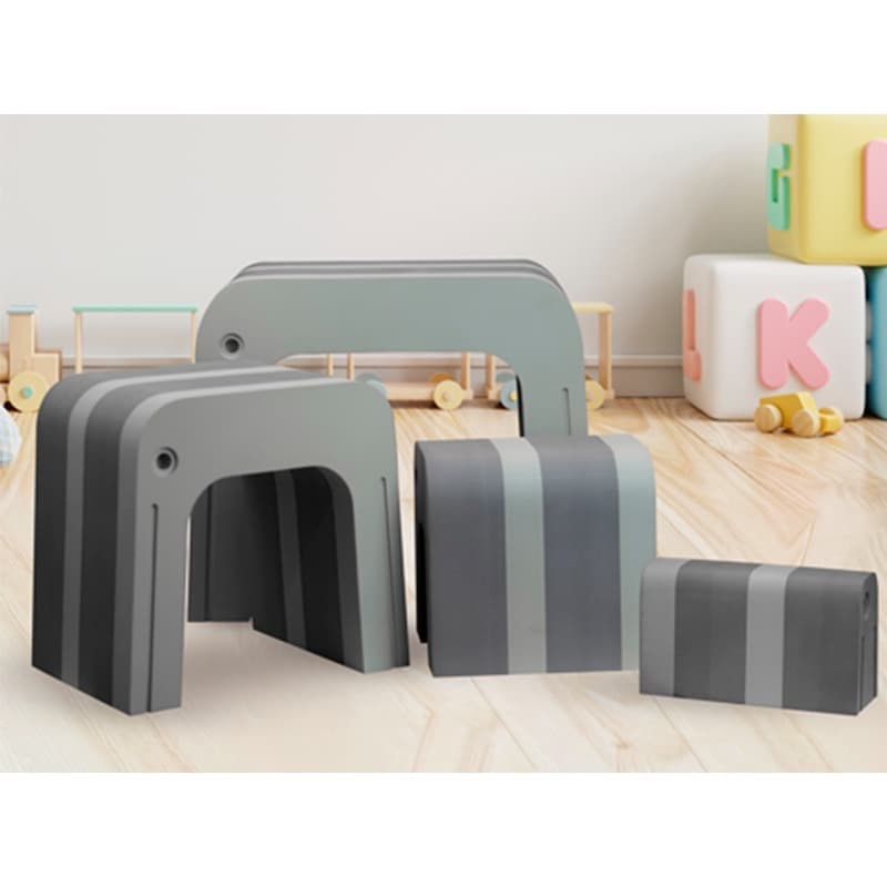 Multipurpose Elephant Family Furniture Set - Grey thumbnail 4