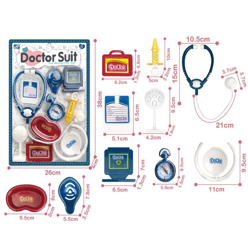 Doctor Set 10 Accessories Blue