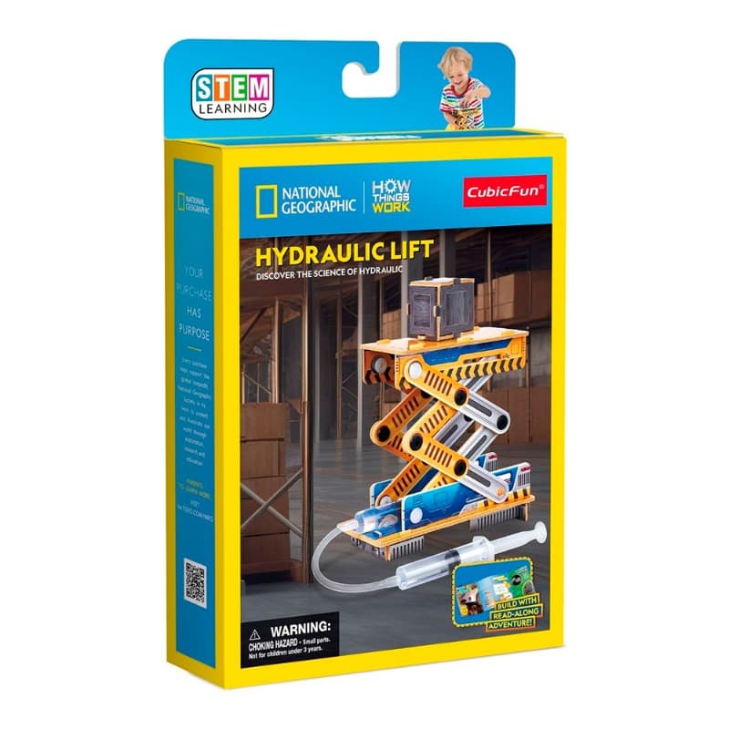 National Geographic 3D Puzzle Hydraulic Lift - Science Kit