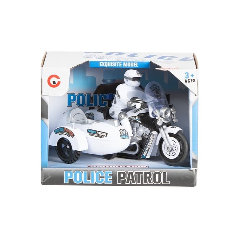 Police Patrol Motorcycle - White