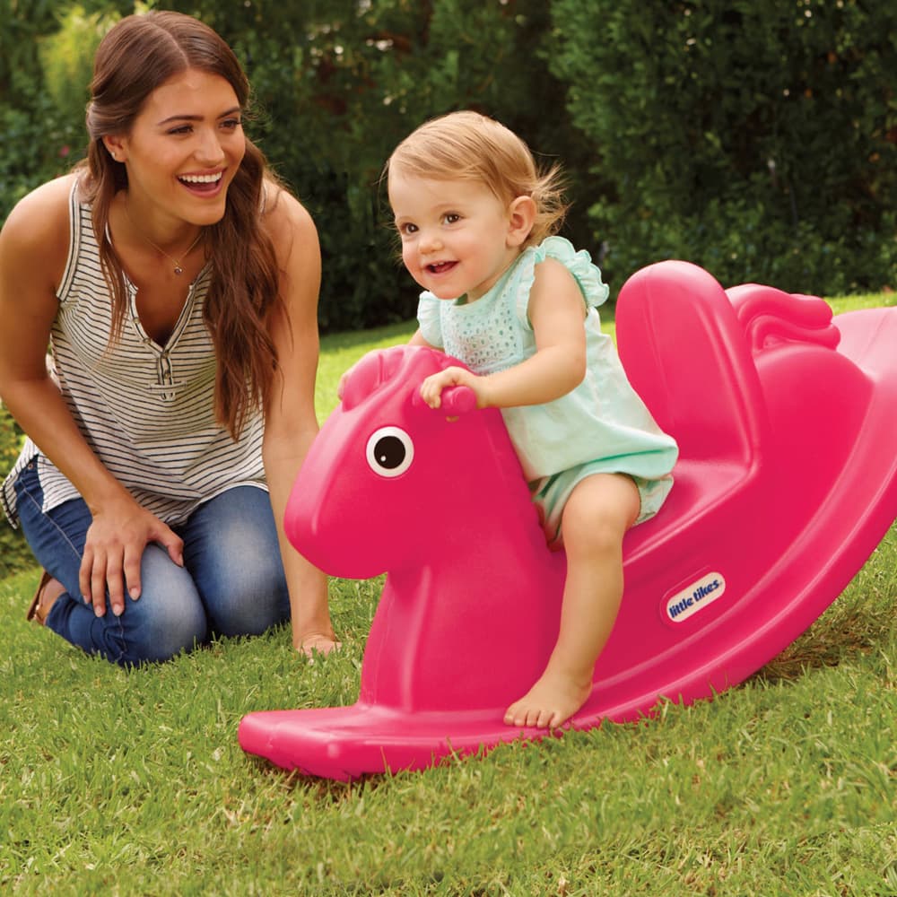 Little Tikes Rocking Horse Magenta - Pink thumbnail 2