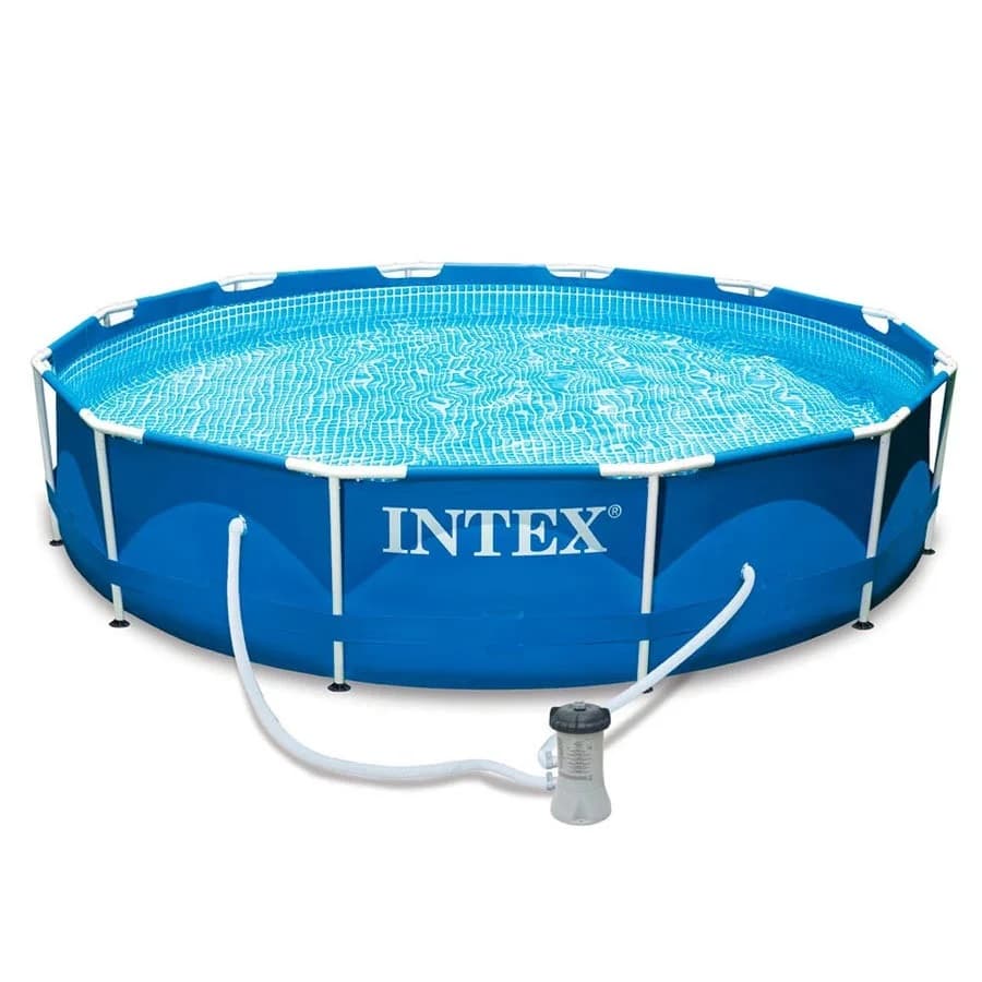 Intex Round Ground Metal Frame Pools