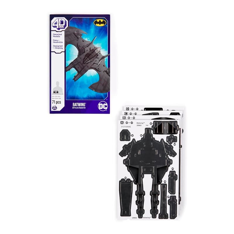 Marvel Batman 82 Piece Batwing 4D Building Model Building Kit thumbnail 2