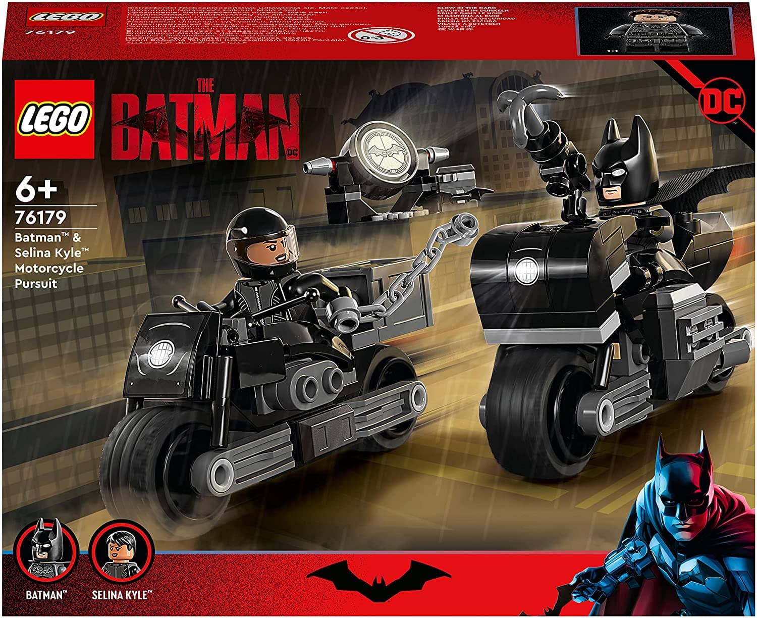 Lego DC Batman Batman And Selina Kyle Motorcycle Pursuit thumbnail 2
